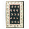 Public sales and info about kilim rug Hand-woven Mongol Kilim Black Wool Rug (7'9 x 9'9)