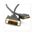 Black 10-foot 5-piece HDMI-DVI Cable Set