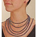 DaVonna Black Cultured Freshwater Pearl Jewelry Set
