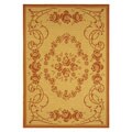 Indoor/ Outdoor Garden Natural/ Terracotta Rug (2'7 x 5')