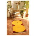 Mexican Burning Mountains Wool Rug (2.5' x 5')