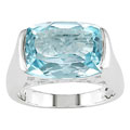 Sky Blue Topaz and Silver Ring