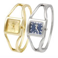 Geneva Platinum Bangle Square Face Women's Watch