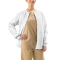 Medline Unisex White Two-pocket Warm-up Jacket