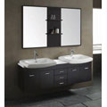 Vigo Double Contemporary Vanity Set