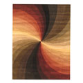 Hand-tufted Swirl Wool Rug (5' x 8')