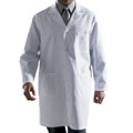 Medline Men's Staff Length White Lab Coat