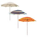 Striped Wooden 6.5-ft. Patio Umbrella