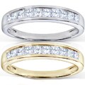 14k Gold 1/2ct TDW Princess Diamond Wedding Band (H-I, I1-I2)