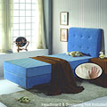 Blue 8-inch Twin-size Memory Foam Mattress