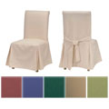 Cotton Duck Parsons Chair Slipcover Pair