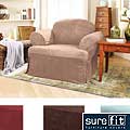 Sure Fit Smooth Suede T-cushion Chair Slipcover