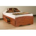 Chelsea Cherry Twin Platform Storage Bed