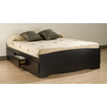 Broadway Black Queen Platform Storage Bed