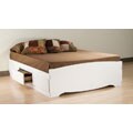 Winslow White Queen Platform Storage Bed