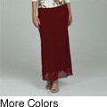 Adi Designs Women's Long Chiffon Skirt