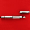 Sensa Meridian Medium Tip Silver Fountain Pen