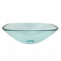 Clear Glass Vessel Lavatory Sink