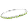 Sterling Silver Peridot Bangle Bracelet