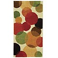 Fine-spun Bubbles Cream/ Multi Area Rug (2'7 x 5')