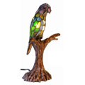 Tiffany-style Parrot Accent Lamp