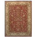 Hand-tufted Nikita Red/ Beige Wool Rug (8' x 10'6)