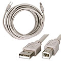 15-foot White USB 2.0 A to B M/M Printer Cable