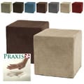 Deluxe Memory Foam Cube Ottoman