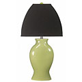 Gia Lime Table Lamp with Chocolate Colored Shade