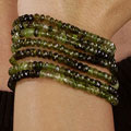 DaVonna Green Tourmaline 7-row Bracelet