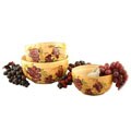 Sonoma Collection Hand-Painted 3 Pc. Serving Bowl