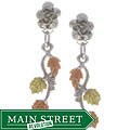 Black Hills Gold & Silver Dangle Earrings