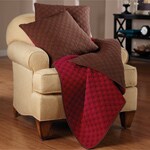 Cezanne Barn Red Throw and Pillow Set