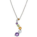 Sterling Silver and Gemstone Journey Pendant
