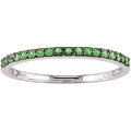 14k White Gold Tsavorite Ring