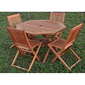 casual outdoor furniture internet news Octagon Folding Table w/ 4 Folding Chairs