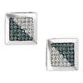 10k Gold 1/5ct TDW Blue & White Diamond Stud Earrings
