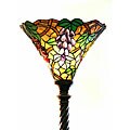 Tiffany Style Grape Torchiere Lamp