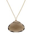 Charming Life 14k Goldfill Smokey Quartz Briolette Necklace