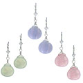 Charming Life Pastel Gemstone Briolette Earrings (Set of 3)