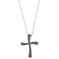 Sterling Silver Genuine Marcasite Cross Pendant