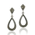 Sterling Silver Marcasite Teardrop Earring