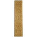 Handmade Ancestry Tan/ Ivory Wool Runner (2'3 x 8')