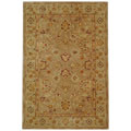 Handmade Ancestry Tan/ Ivory Wool Rug (6' x 9')