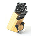 Stainless Steel 16-piece Knife Set with Mezzaluna