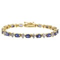 Icz Stonez 18k Gold over Sterling Silver CZ Diamond Bracelet