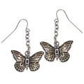 Wild Butterfly Pewter Earrings