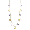 14k Yellow Gold Amethyst & Citrine 16 in. Necklace