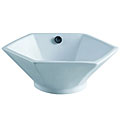 Metropolitan White China Vessel Sink