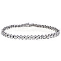 14k Gold Overlay Tennis CZ Diamoness Bracelet